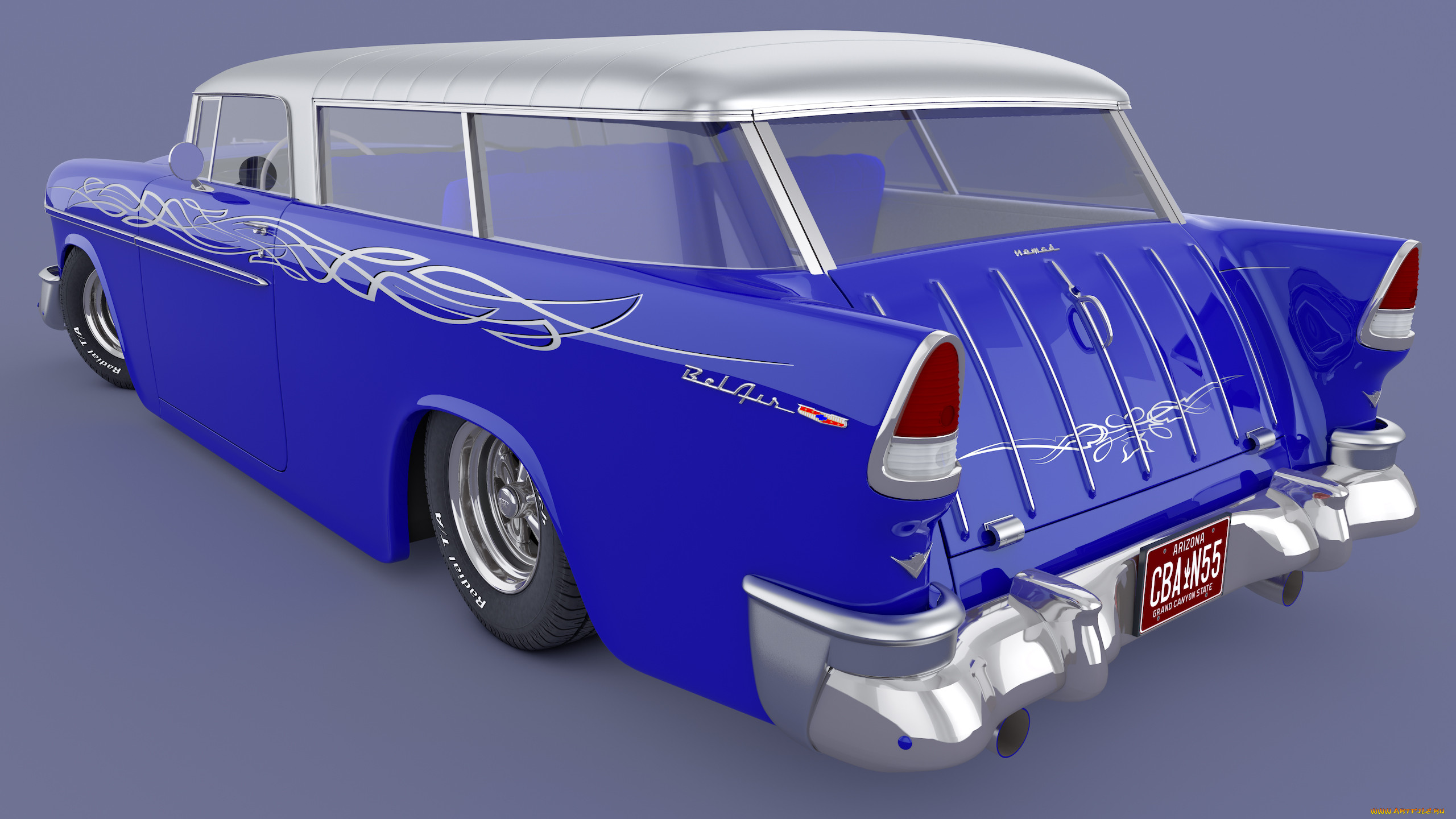 , 3, 1955, chevrolet, bel, air, nomad